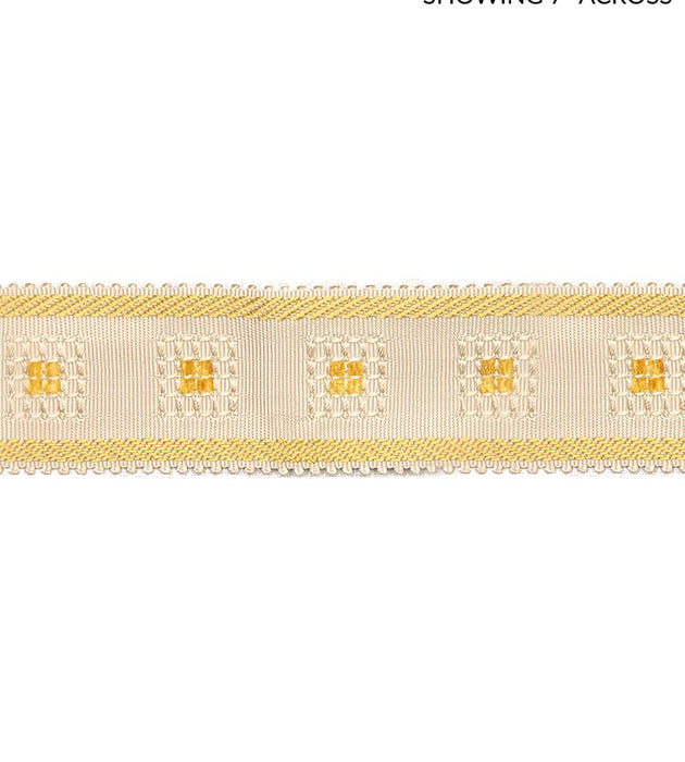 Scalamandre Sienese Braid Cream & Gold Trim SCV713M0008