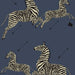 Scalamandre Zebras | Removable Denim Wallpaper Sample SCWP81388PS0008