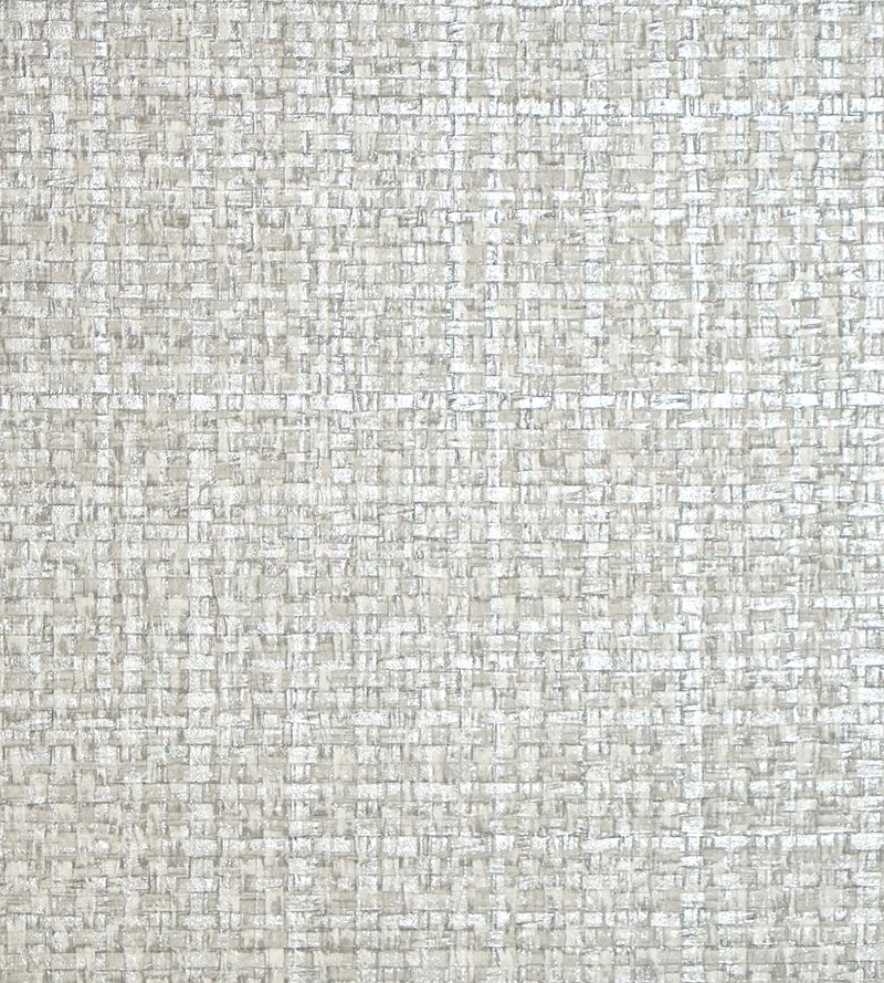 Scalamandre Jute Silver Dollar Wallpaper Sample SCWP884430008