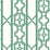 Scalamandre Joanna Fret Gazebo Green Wallpaper Sample SCWP88582D0008