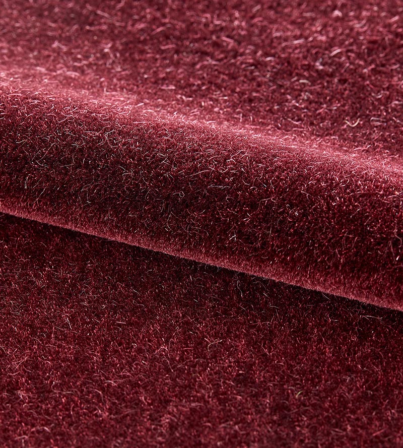 Scalamandre Asti Mohair Bordeaux Fabric Sample SC363660009
