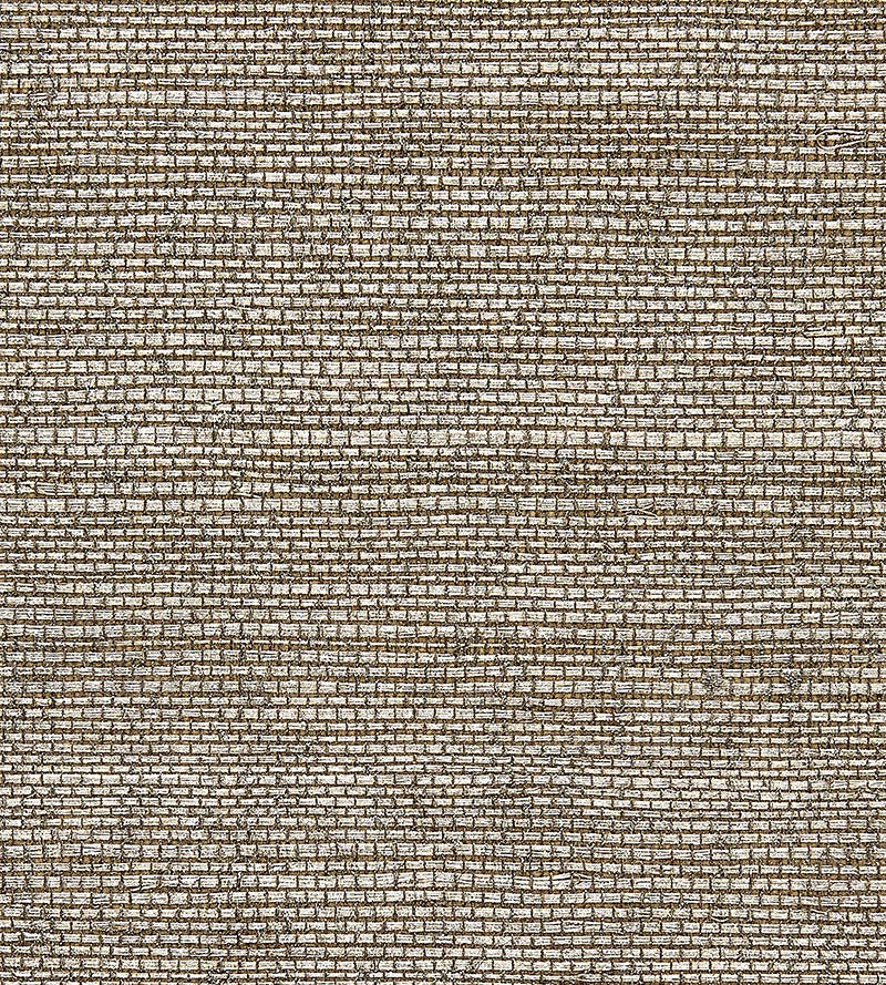 Scalamandre Sisal Metallic Bronze Wallpaper Sample SCG11940009