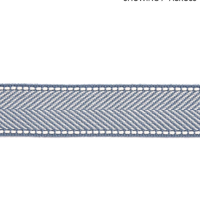 Scalamandre Montauk Herringbone Tape Dusk Blue Trim SCT32850009