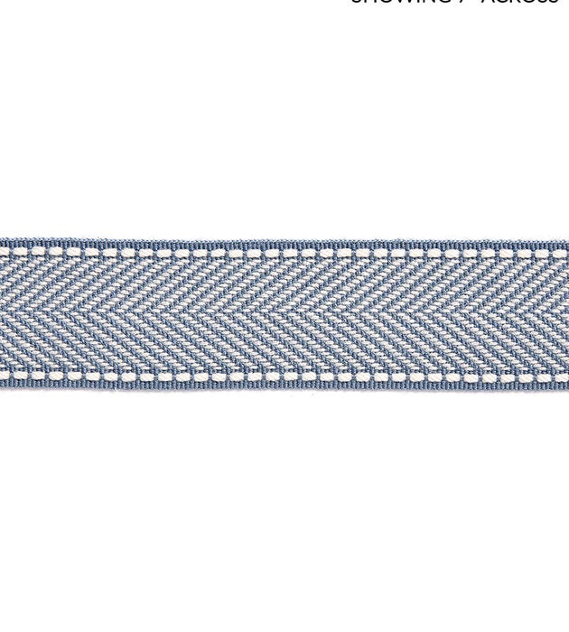 Scalamandre Montauk Herringbone Tape Dusk Blue Trim SCT32850009