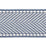 Scalamandre Montauk Herringbone Tape Dusk Blue Trim Sample SCT32850009