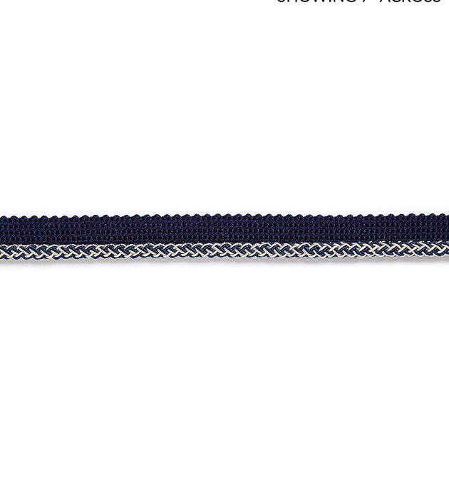 Scalamandre Georgica Braided Cord Indigo Trim Sample SCC3030010