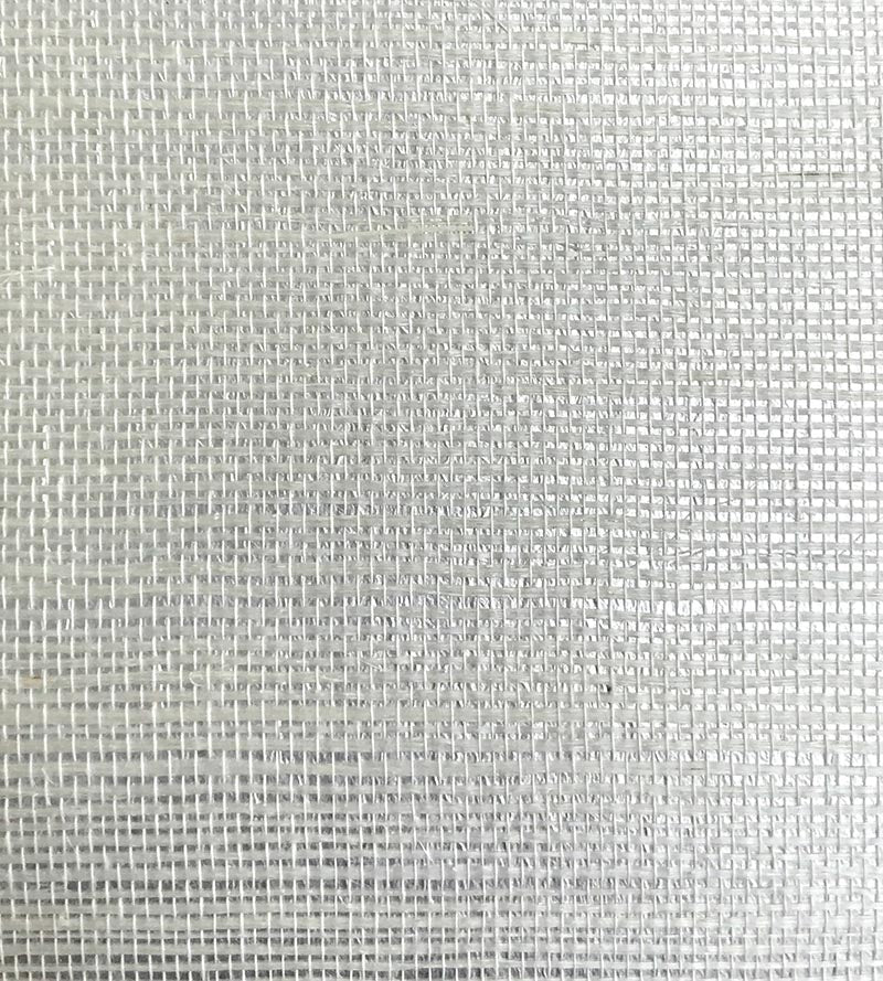 Scalamandre Sisal Metallic White Pearl Wallpaper SCG11940010