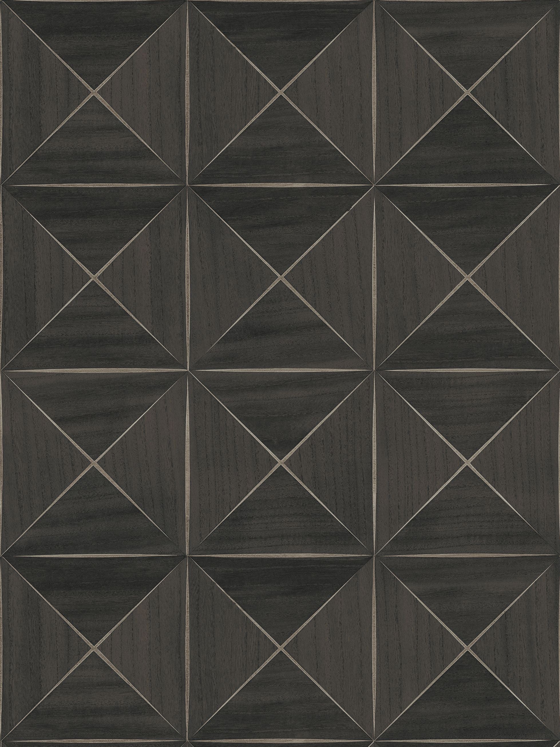 Scalamandre Ballad Dark Walnut Wallpaper Sample SCWP885510010