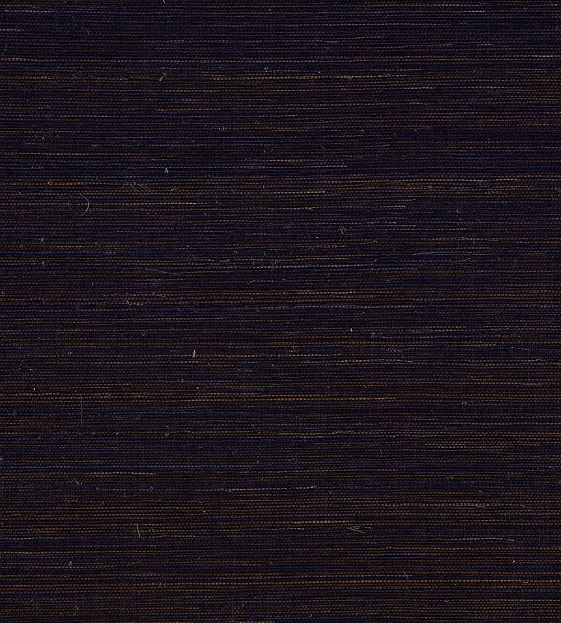 Scalamandre Shantung Grasscloth Lapis Wallpaper SCWP883470011