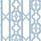 Scalamandre Joanna Fret Blue Jay Wallpaper Sample SCWP88582D0011