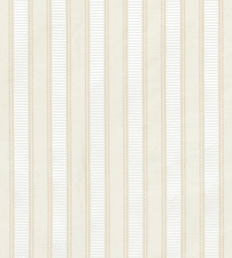 Scalamandre Shirred Stripe Oyster White Fabric Sample SC121M0012