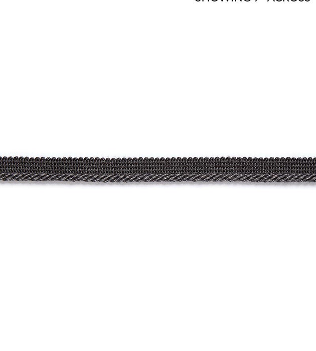 Scalamandre Millstone Twisted Cord Charcoal Trim Sample SCC3040012