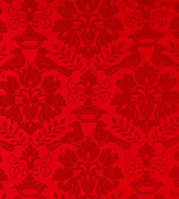 Scalamandre Love Bird Ruby Fabric SC1098MM0015