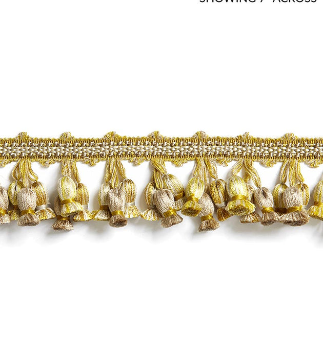 Scalamandre Newport Tassel Fringe Citron Trim Sample SCFT1103M0015
