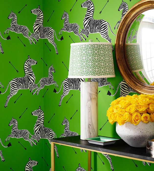 Scalamandre Zebras - Wallpaper Limelight Wallpaper SCWP81388M0015