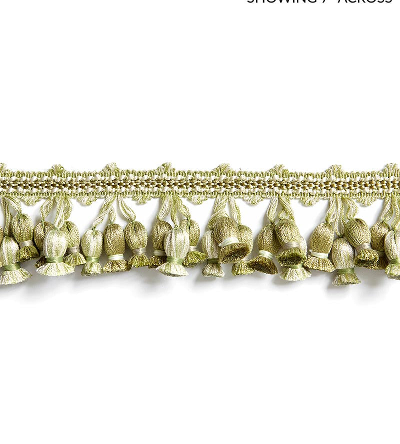 Scalamandre Newport Tassel Fringe Leaf Trim Sample SCFT1103M0016