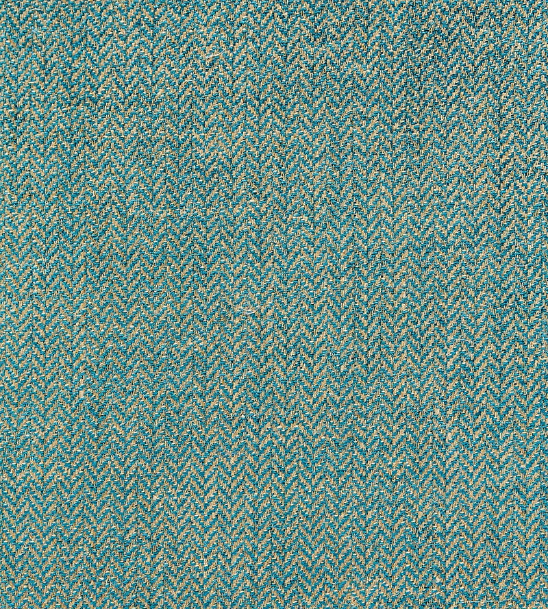 Scalamandre Oxford Herringbone Weave Turquoise Fabric Sample SC270060019