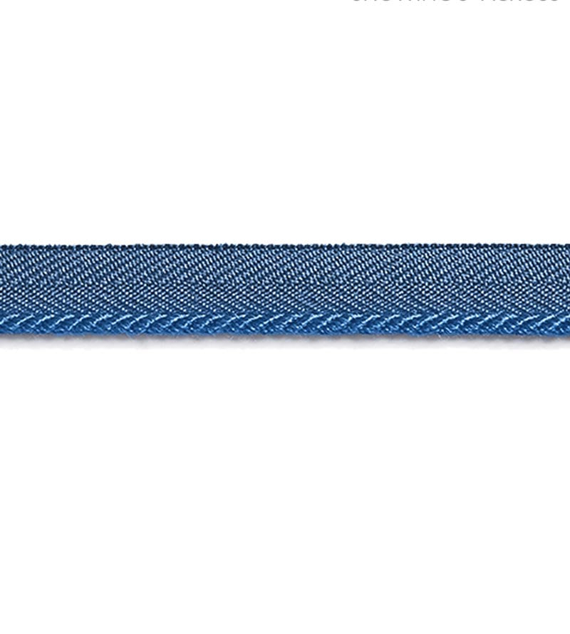 Scalamandre Avenue Cord Federal Blue Trim Sample SCC3150019