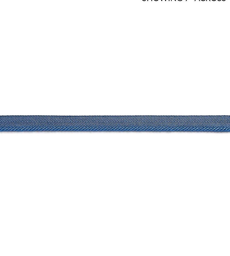 Scalamandre Avenue Cord Federal Blue Trim Sample SCC3150019