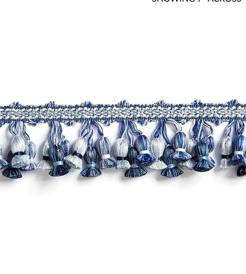 Scalamandre Newport Tassel Fringe Porcelain Trim Sample SCFT1103M0020
