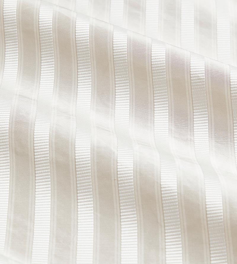 Scalamandre Shirred Stripe Eggshell Fabric Sample SC121M0025