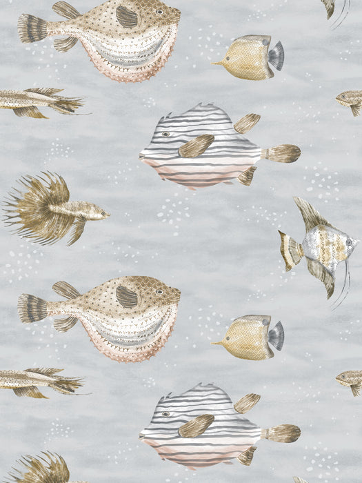 Scalamandre Oceanna Cool River Wallpaper SCCEAN0208