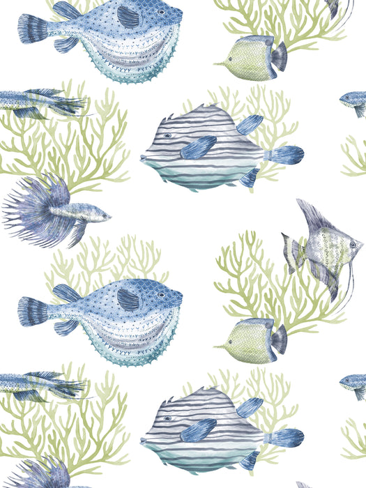 Scalamandre Oceanna Winter Reef Wallpaper SCCEAN0210