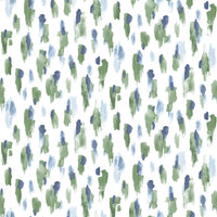 Scalamandre Catwalk Aqua & Navy Wallpaper SCCATW0524