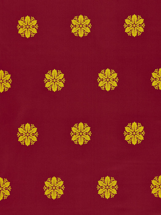 Scalamandre Kennedy Gold & Red Fabric SC97052M0999