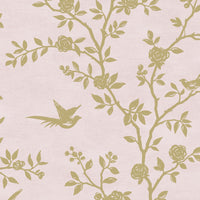 Scalamandre Silhouette Old Rose Wallpaper SCSILH1201