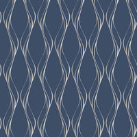 Scalamandre Muse Denim Wallpaper SCMUSE1422