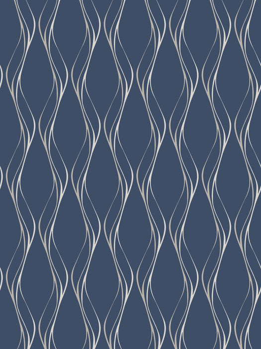 Scalamandre Muse Denim Wallpaper SCMUSE1422