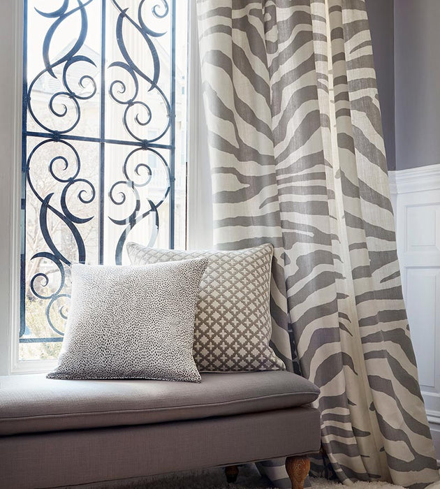 Scalamandre Zebra Zinc Fabric Sample SC16366M0003