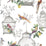 Scalamandre Audubon Songbirds On White Wallpaper SCAUDU1900