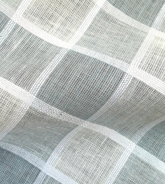 Scalamandre Wainscott Check Sheer Linen Fabric SC270430001