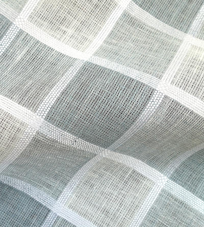 Scalamandre Wainscott Check Sheer Haze Fabric Sample SC270430002
