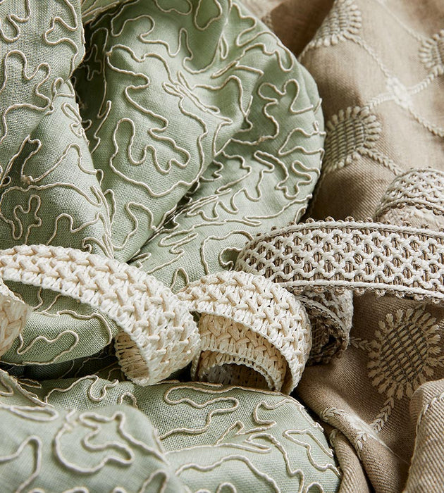 Scalamandre Gustavian Diamond Flax Fabric Sample SC271610001