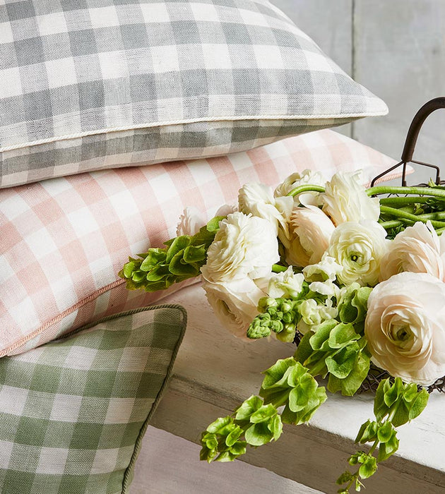Scalamandre Swedish Linen Check Flax Fabric SC271660002