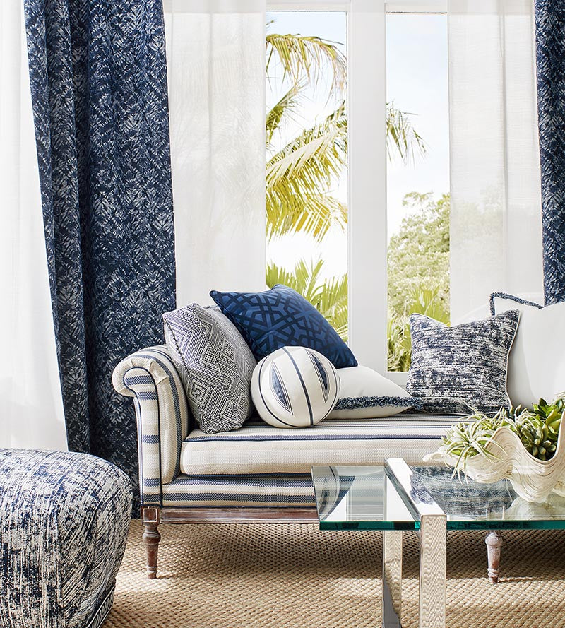 Scalamandre Fiji Weave Indigo Fabric SC271990004