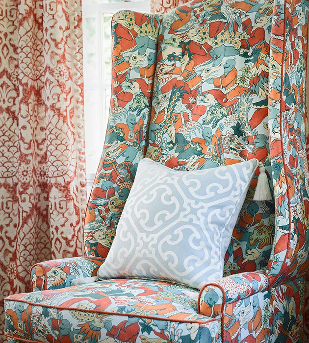Scalamandre Ailin Lattice Weave Porcelain Fabric SC272140006