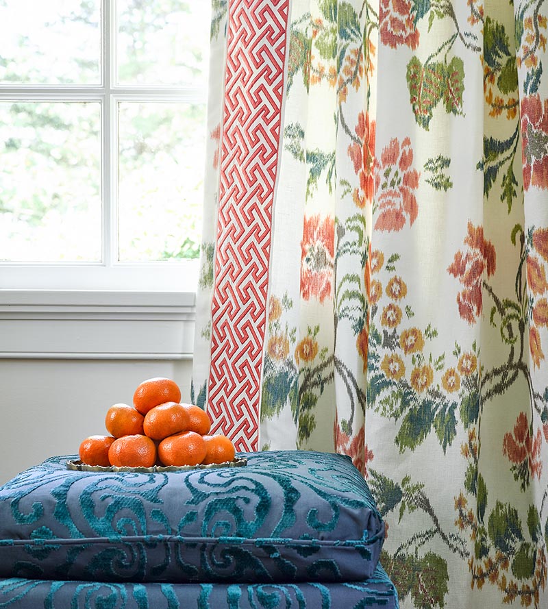 Scalamandre Cirrus Velvet Damask Morning Glory Fabric Sample SC272190002