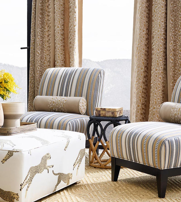 Scalamandre Catwalk Embroidery Looking Glass Fabric Sample SC272550002