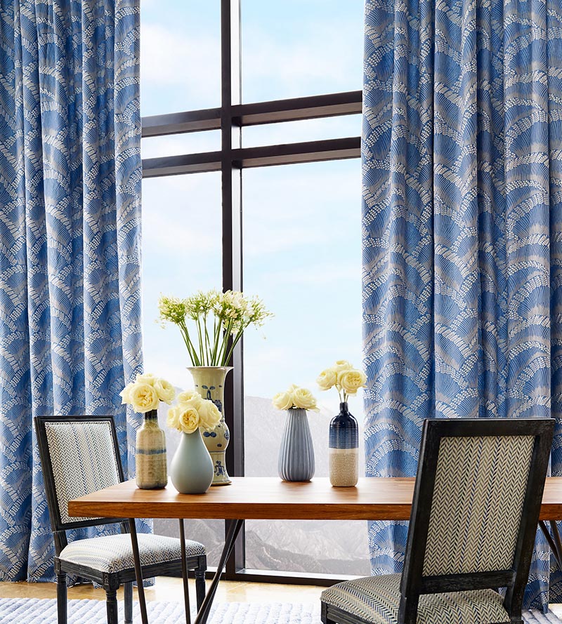 Scalamandre Lovegrass Embroidery Marlin Fabric Sample SC272560002