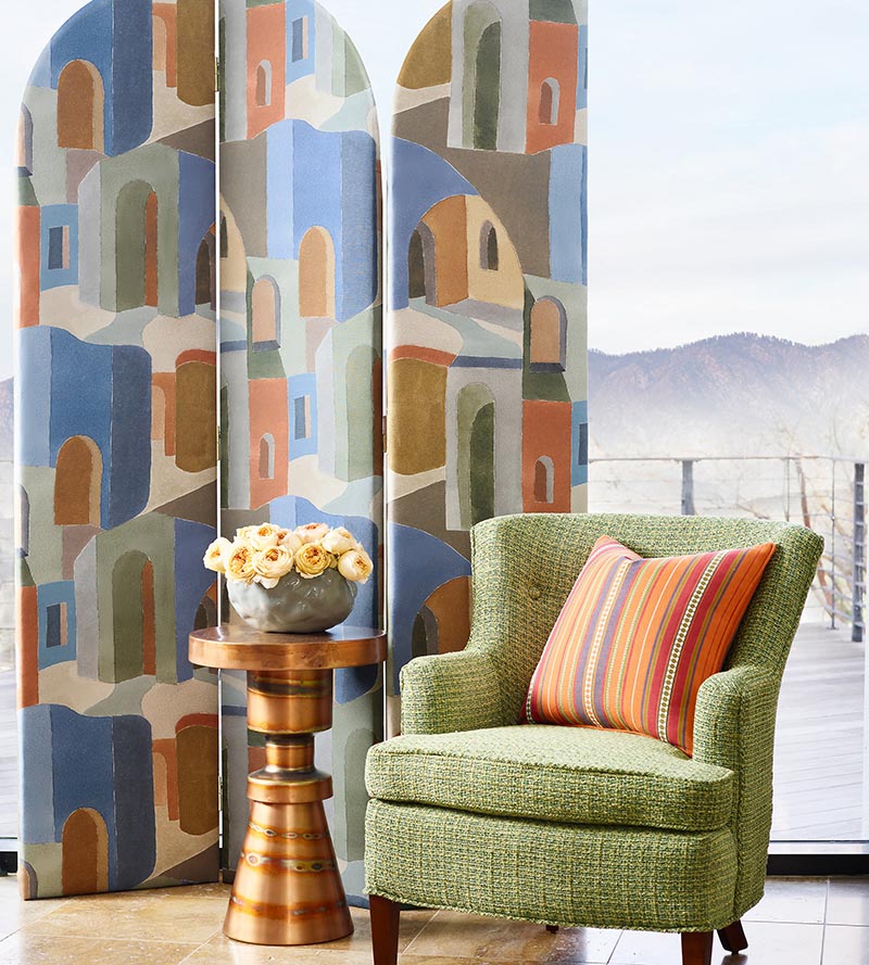 Scalamandre Highland Chenille Sunset Fabric Sample SC272570003