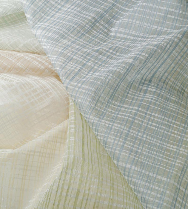 Scalamandre Lilly Sheer Aqua Fabric Sample SC362840004