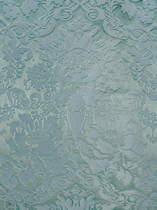 Scalamandre San Simeon Brocatelle Blue Fabric SC97060M9999