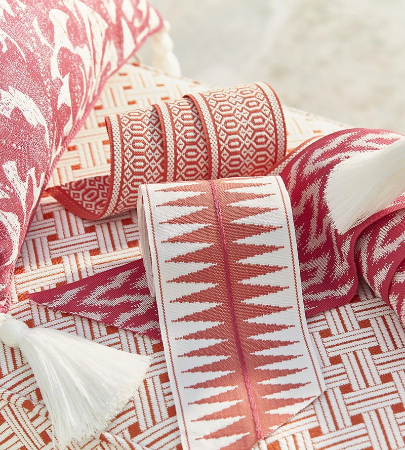 Scalamandre Soleil Tape Coral Trim SCT33080002