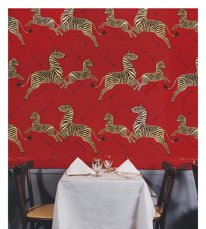 Scalamandre Zebras - Wallpaper Charcoal Wallpaper SCWP81388M0016