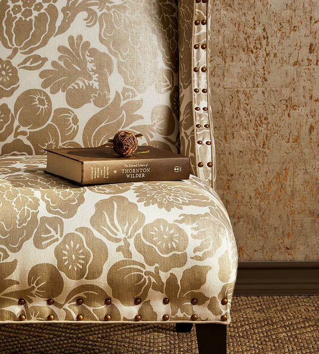 Scalamandre Metal Cork Graphite Wallpaper SCWP883360004