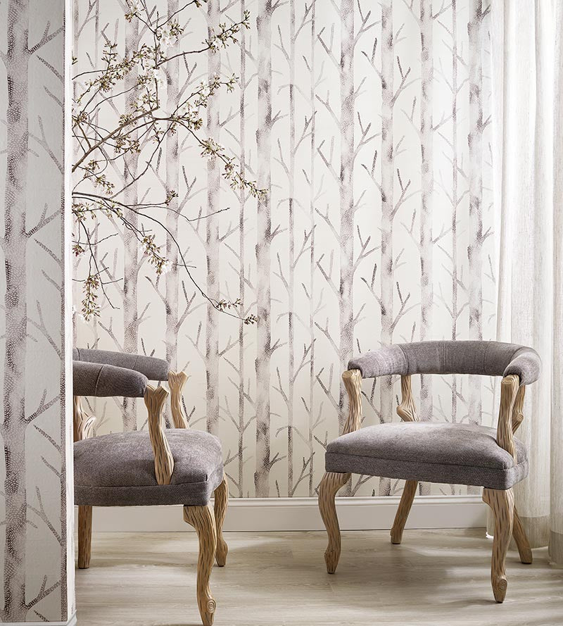 Scalamandre Everett - Silk Shadow Wallpaper SCWP884440001